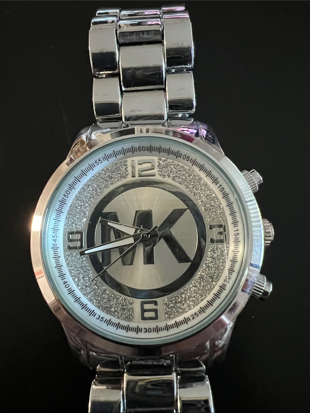 Michael Kors Silver Logo Dial Bracelet Watch